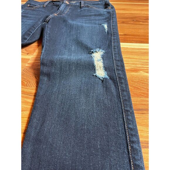 James Jeans "James Twiggy" NWOT dk wash, distressed jeans Retail $144- 32 - Picture 4 of 7